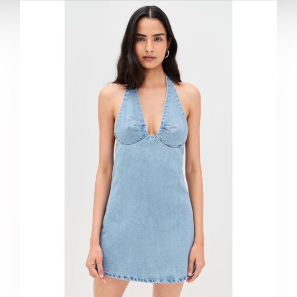 Free People Trevi Denim Mini Dress - Picture 2 of 6